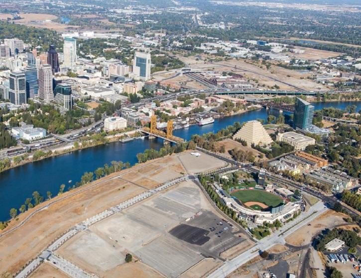 Aerial view of Riverfront Area